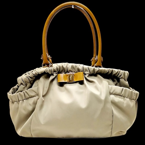 Salvatore Ferragamo Signature Ribbon Nylon Bag 😍💛 - Picture 2 of 11
